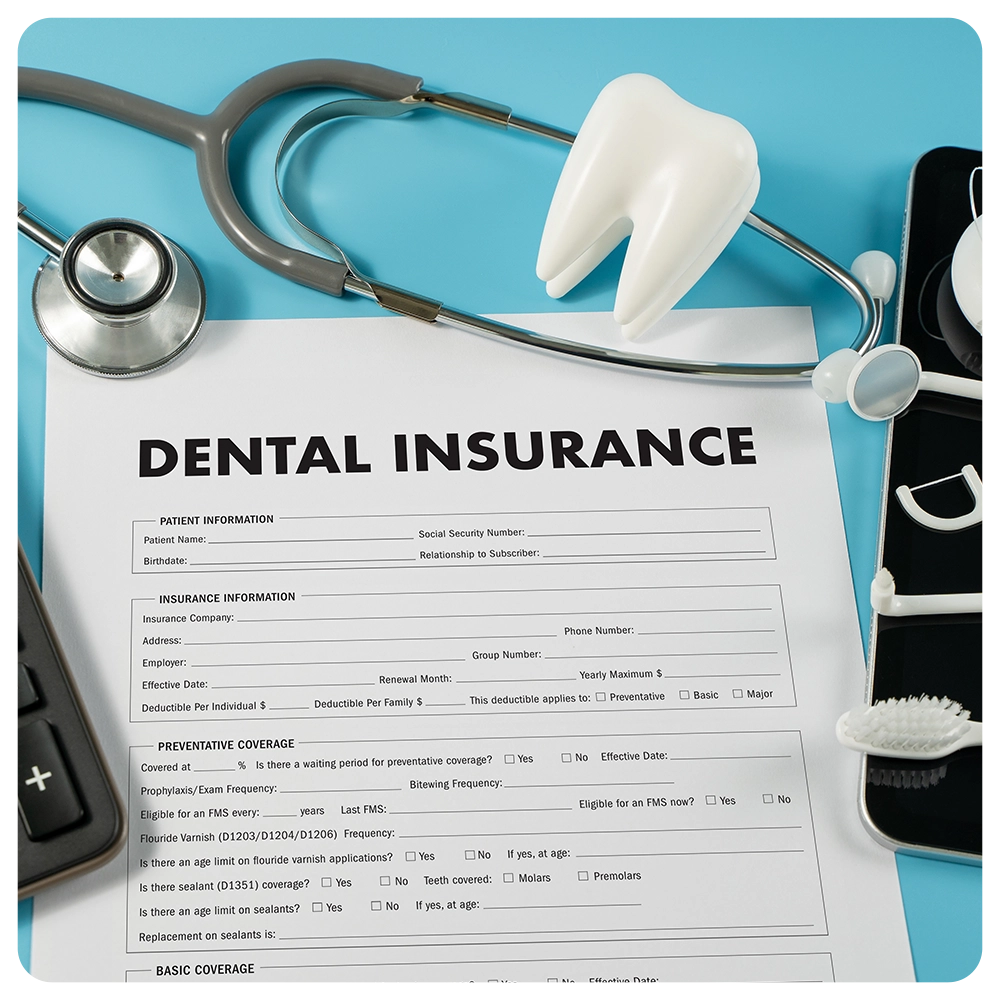 Dental Insurance Toothache Doctor Patient Work Paper, Claim Insurance Saving Benefits and Product, Toothbrush Top View